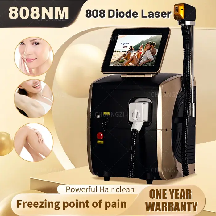 Épilateur laser diode professionnel puissant 5000W Alexandrite Ice Platinum