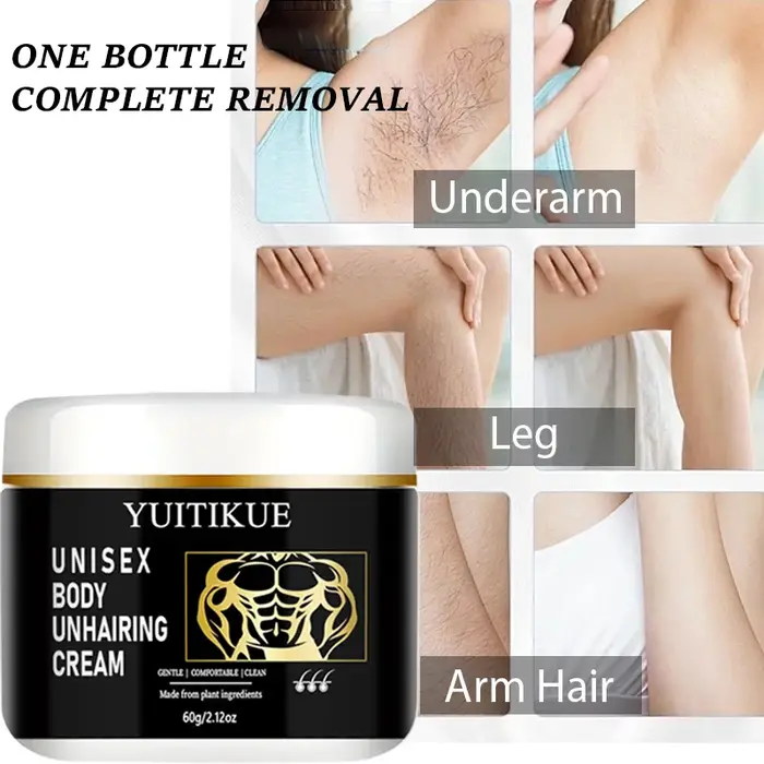 Crème dépilatoire unisexe YUITIKUE - Ingrédients végétaux