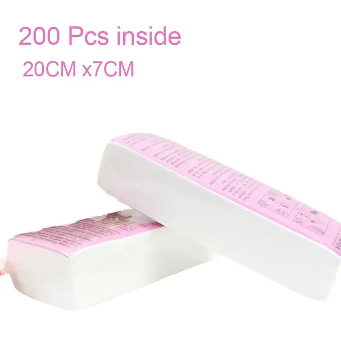 Nouvelles bandes de cire pour épilation, 200/100 pièces, bandes de cire en papier pour épilation, bandes de cire dépilatoires Lz01