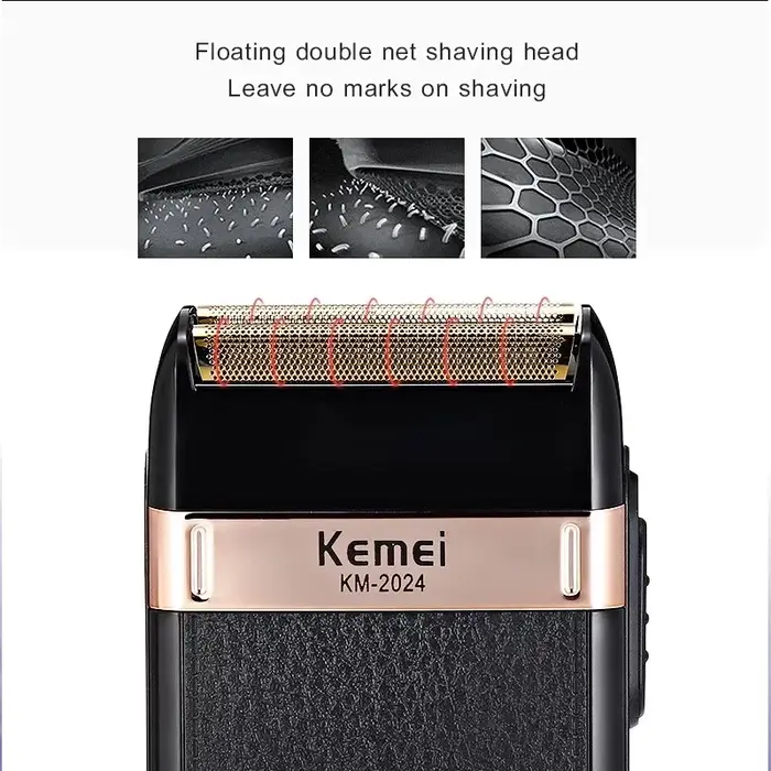 Kemei rasoir électrique pour hommes à la mode