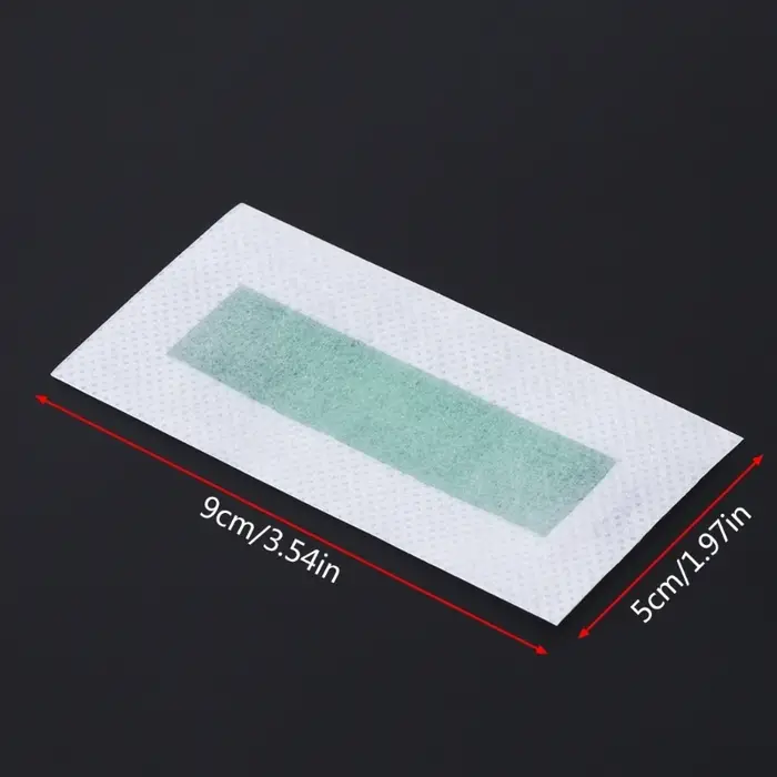 10x épilation épilateur dépilatoire bandes cire froide tampon papier pour le visage non tissé