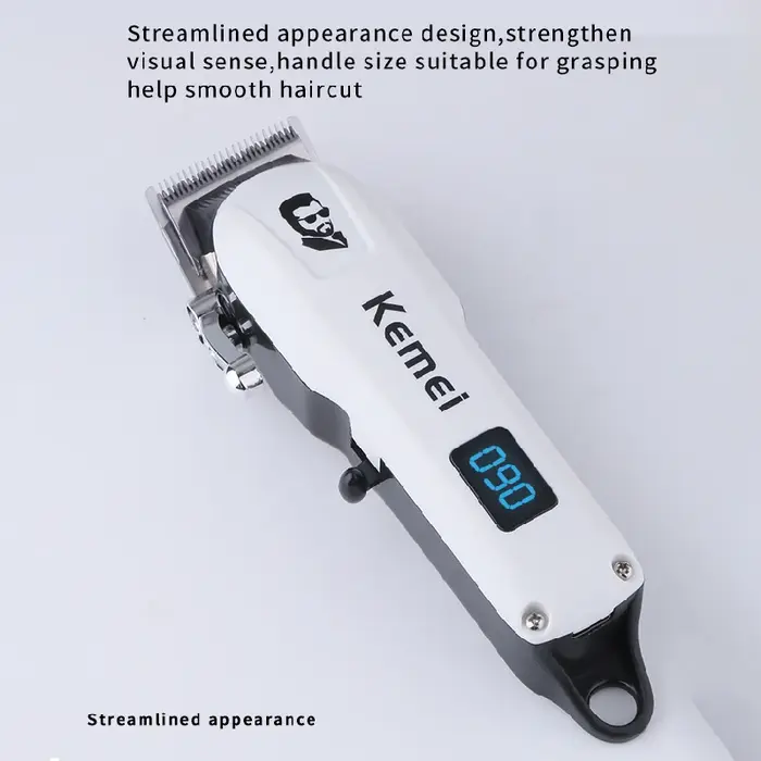 Kemei Mini puissant sans fil tondeuse à cheveux électrique professionnel barbier