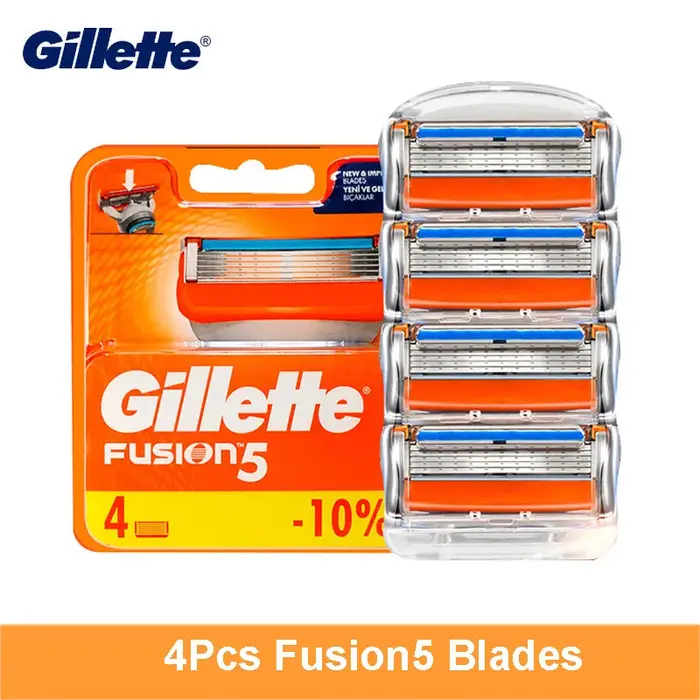 Lames de rasoir originales Gillette Fusion5 5 couches tête