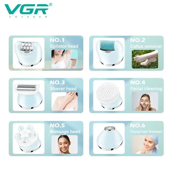VgazElectric-Épilateur électrique pour femmes