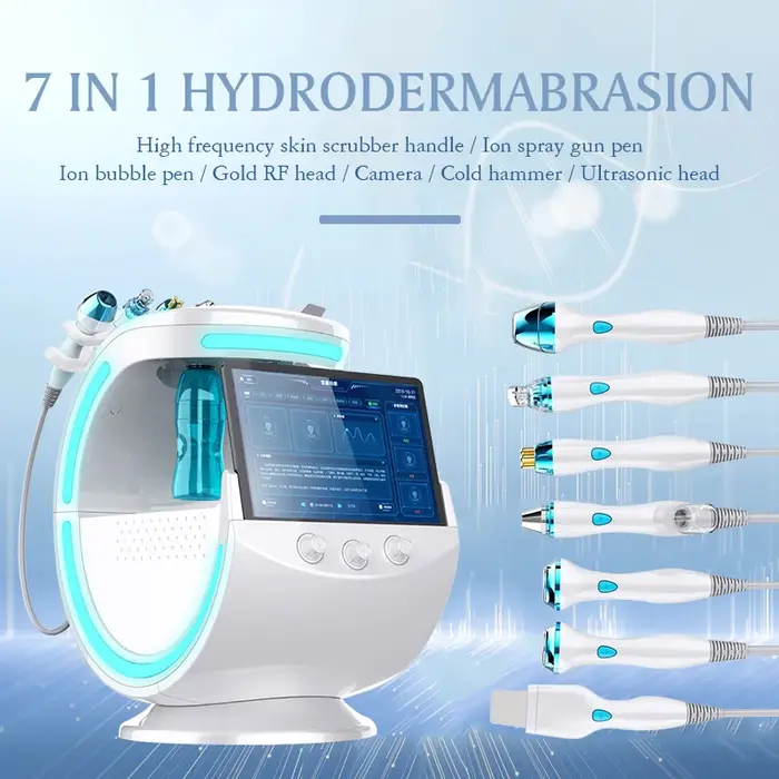 Appareil de soin du visage intelligent Hydrofacial 7 en 1 professionnel portable