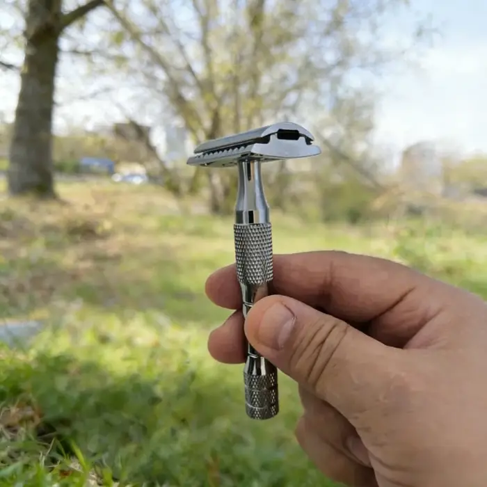 Vente Flash 2026 ! Rasoir de sécurité à double tranchant YAQI Orion Chrome Color pour rasage humide