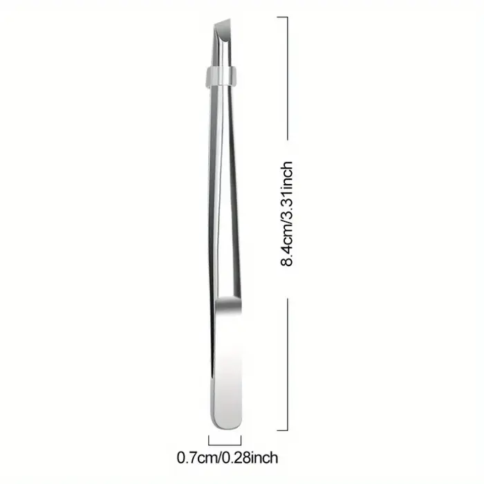 Pincettes professionnelles en acier inoxydable pour sourcils et poils du visage