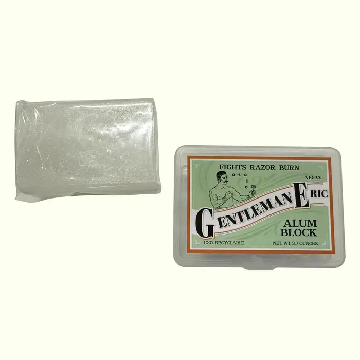 Bâton de rasage en alun déodorant sans aluminium bloc d'alun de 3.7 oz dans un boîtier en plastique 