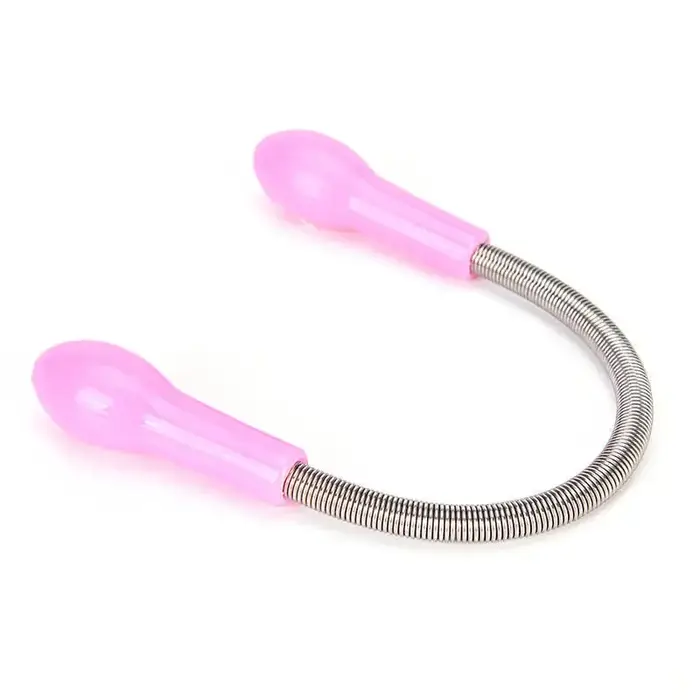 Outil de retrait de courbure de ressort de maquillage libre de poils du visage de femmes