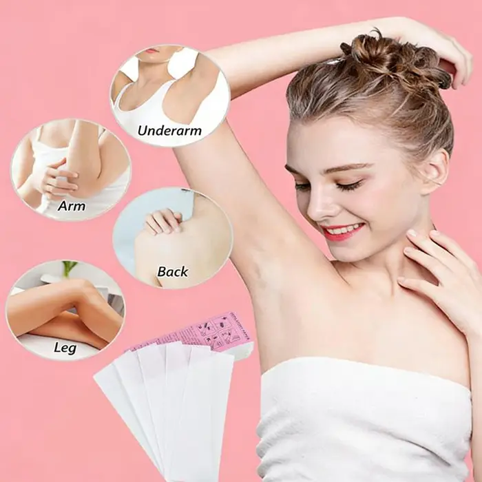 10/50/80/100 pièces de bandes de cire en tissu non-tissé professionnelles pour l'épilation