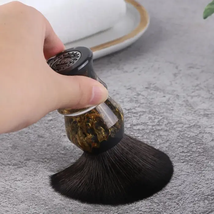 YAQI DEEP STONES 24mm cheveux synthétiques résine poignée hommes brosse de rasage humide fournir une expérience