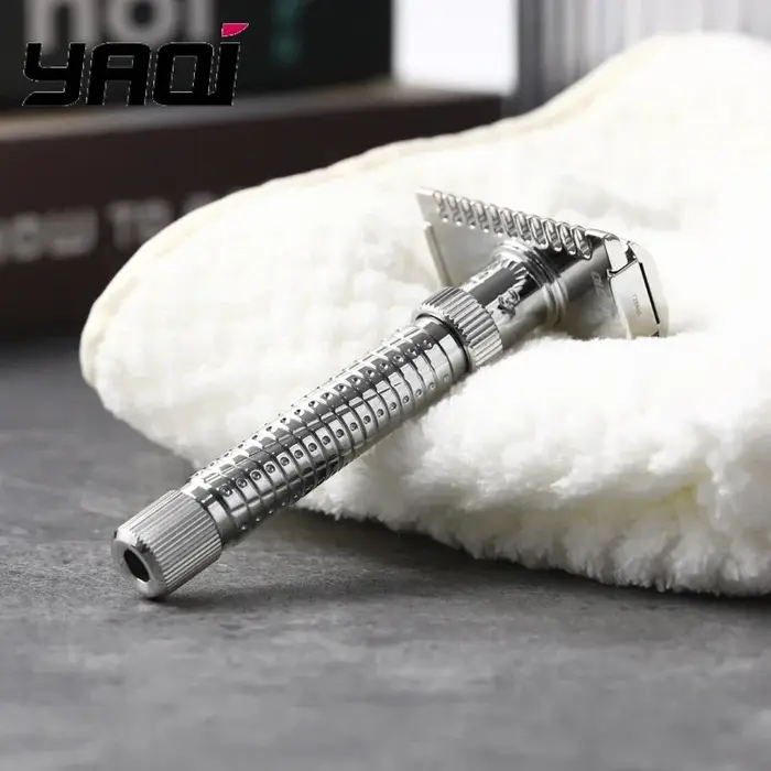 Yaqi Ultima – rasoir de sécurité réglable en acier inoxydable pour hommes