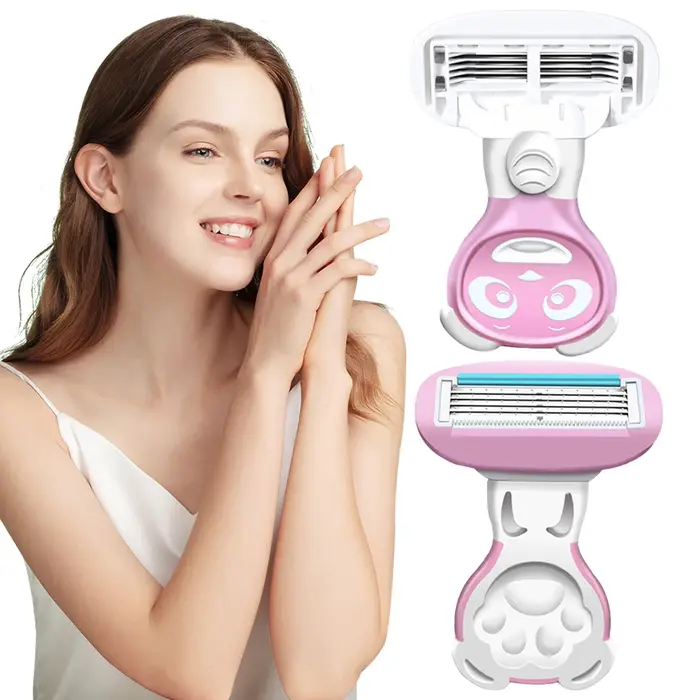 Rasoir portable pour femmes avec tête de coupe remplaçable