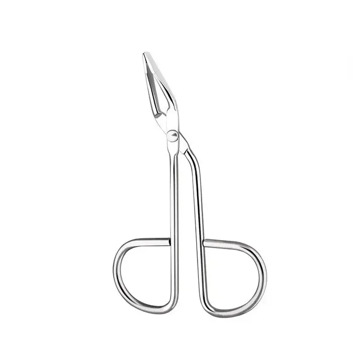 Pince à sourcils coudée pointue droite, ciseaux à Clip, extracteur de poils professionnels, déplissa