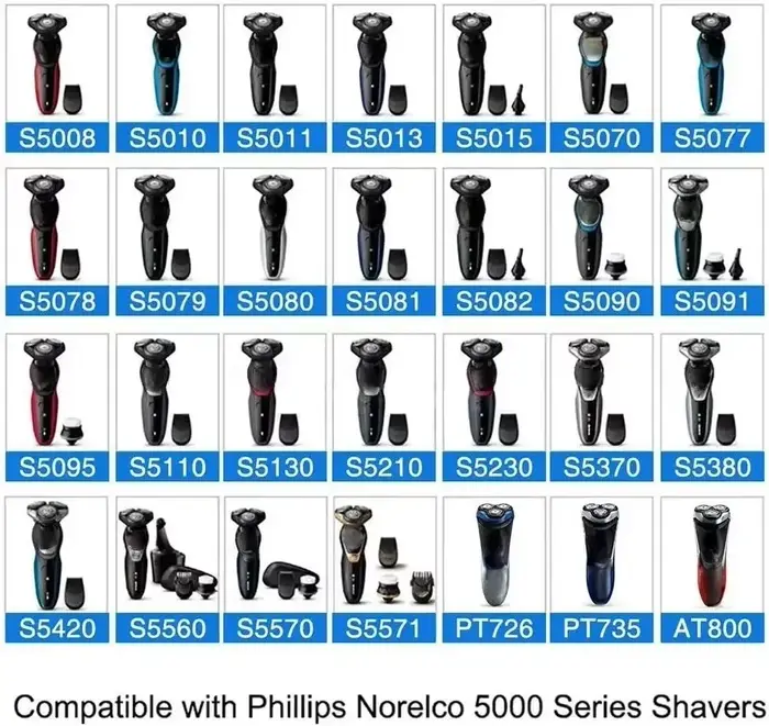 Têtes de rechange pour rasoirs électriques Philips Series 5000