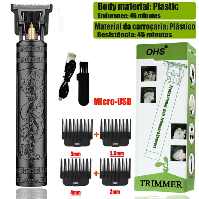 Tondeuse-Tondeuse à cheveux électrique professionnelle sans fil Dragon Vintage T9, tondeuses pour ho