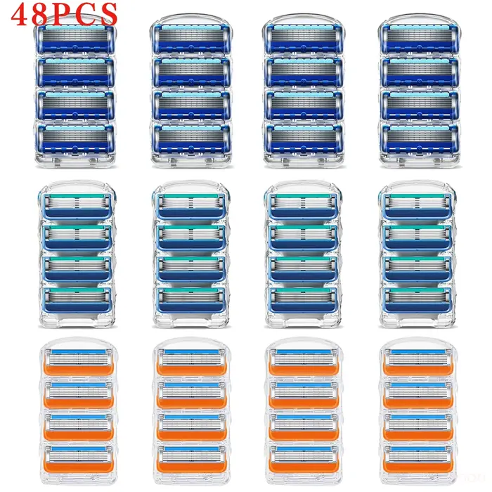 16-64 lames de rasoir en acier inoxydable