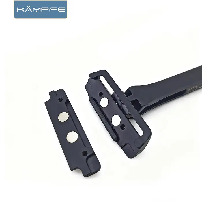 Rasoir manuel à lame simple KAMPFE Traditional K25 en aluminium, rasoir de voyage portable pour homm