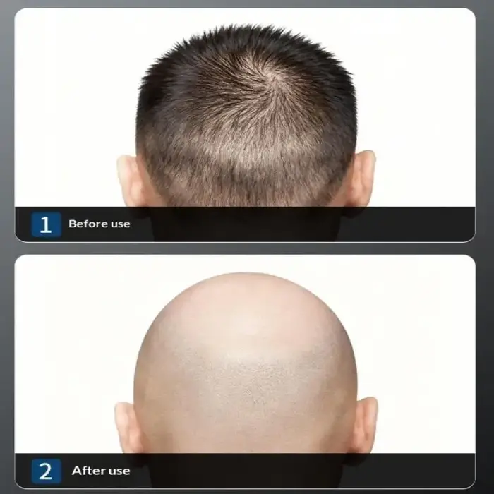 Rasoir manuel spécial pour crâne chauve – Lisse et sans barbe, pour une coupe de précision, l'épilation et l'entretien essentiels