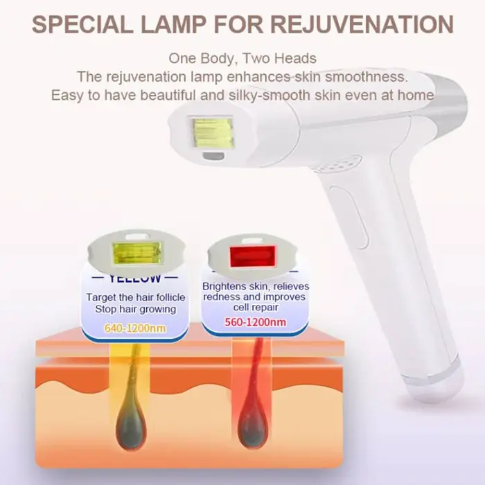 LESCOLTON - Epilateur laser 2-en-1 pour une épilation permanente