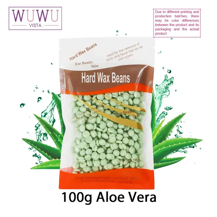 WUWUVISTA 100g/3.52oz cire chaude épilation épilation cire épilatoire haricots pour chauffe-cire ind