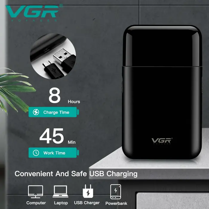 VGR Rasoir Électrique Professionnel