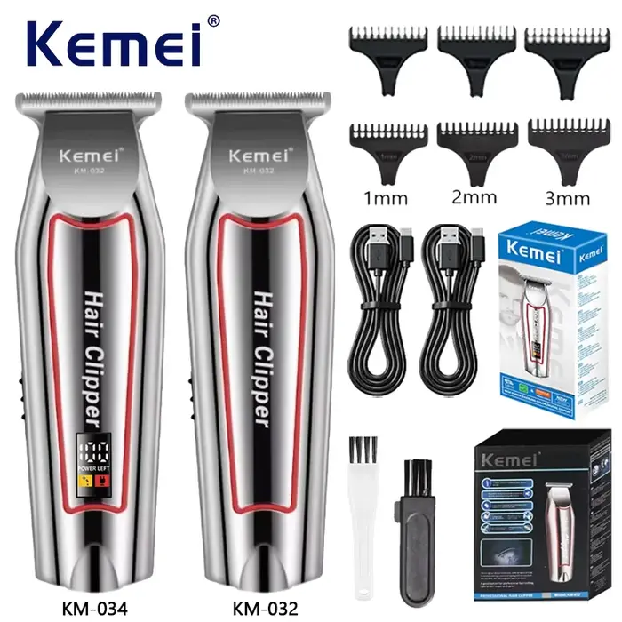 Kemei tondeuse à cheveux professionnelle tondeuse à barbe électrique pour hommes tondeuse à cheveux 