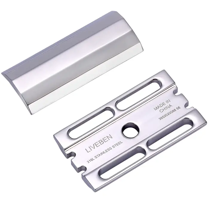 Tête de rasoir de sécurité à Double tranchant en acier inoxydable CNC 316L, accessoires de rasoir ma