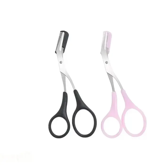 Ciseaux de précision pour sourcils avec peigne