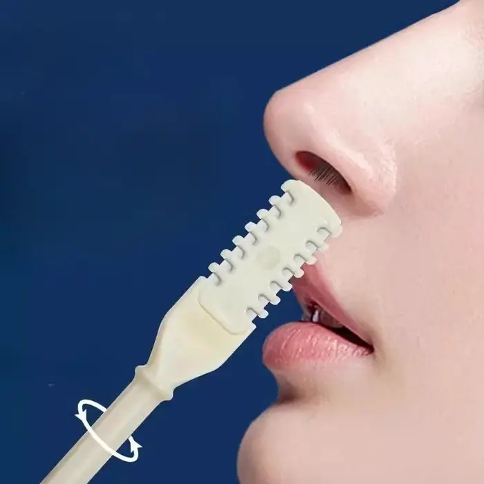 Tondeuses à poils de nez à 360 degrés, Double tête rotative, lavable, formule sûre, accessoire d'épi