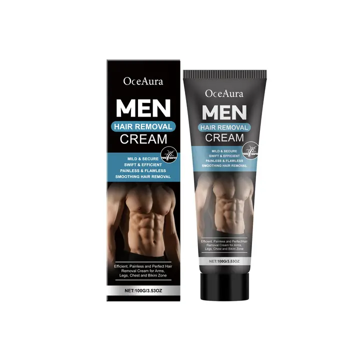 Crème dépilatoire douce pour hommes, pour les jambes, les bras, la poitrine, le dos, hydratante, crè