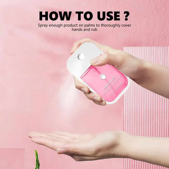 Spray désinfectant pour les mains format voyage