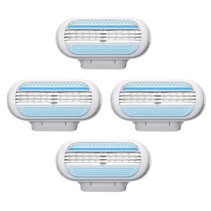 GFLV-Tête de rasoir à lame 3 couches pour femme, rasoir Venus, 4 pièces/lot