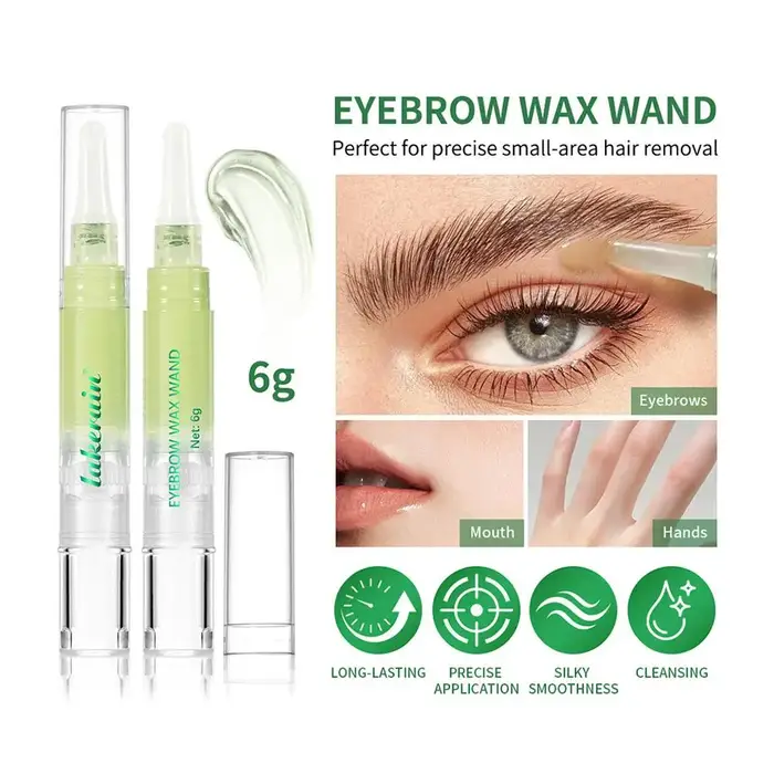Ensemble de crayons d'épilation, Kit de cire façonnant les sourcils, zones délicates du visage, ense