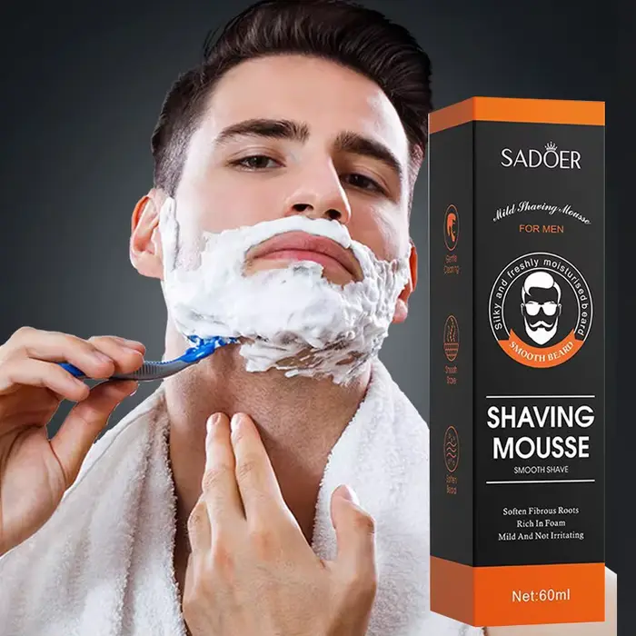 Crème à raser Gel à raser lisse prévenir les coupes et la crème à raser pour hommes barbe crème à ra