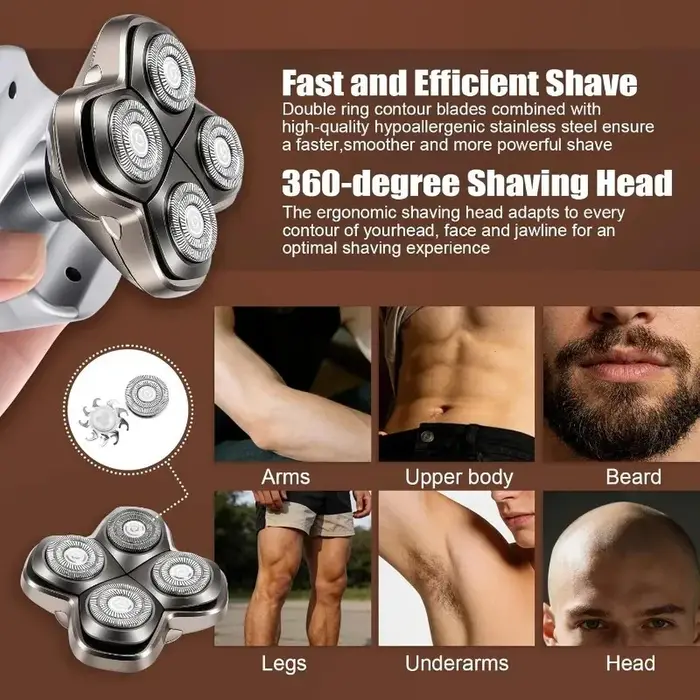 Lame de rechange professionnelle à 4 têtes pour rasoirs électriques Skull Pitbull Butterfly Kiss pro Palm Shavers