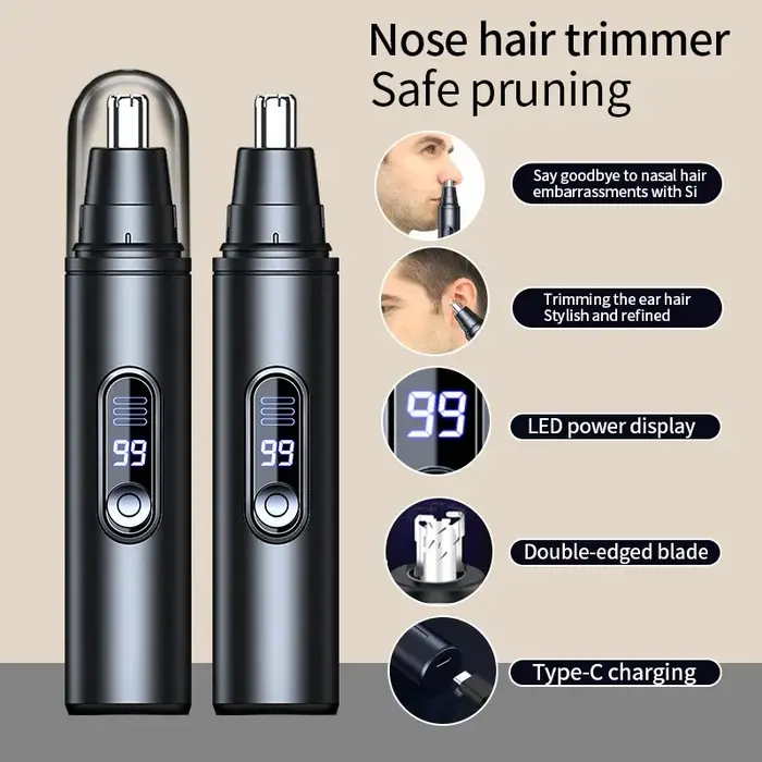 Mini tondeuse à cheveux de poche pour le nez et les oreilles