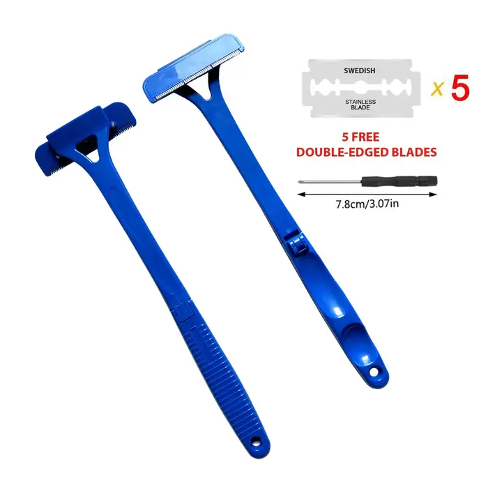 Rasoir de corps pliable à Long manche pour hommes, outil de sécurité, tondeuse d'épilation pour les