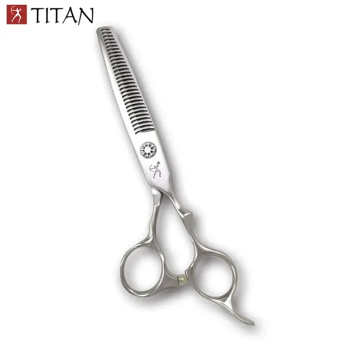Ciseaux amincissants pour cheveux Titan avec vis à billes pour barbe VG10 ACIER
