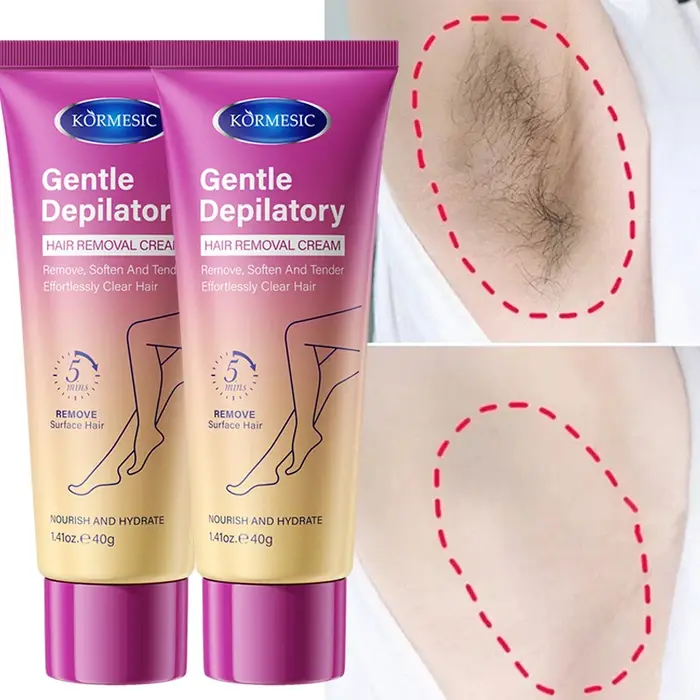 Crème dépilatoire permanente