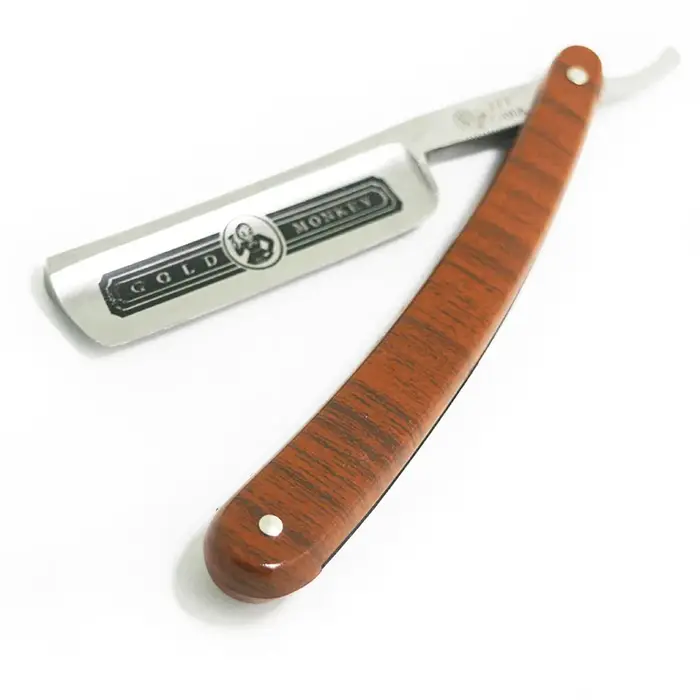 Rasoir droit manuel pour barbier, couteau pliant en acier inoxydable, rasoir traditionnel tranchant 