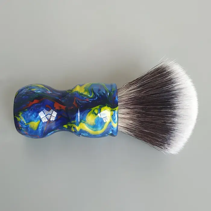 Dscosmetic Blue Galla.com G7-Brosse de rasage à cheveux synthétiques, douce et bonne colonne vertébr