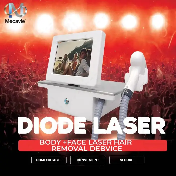 Mini appareil d'épilation au laser à diode professionnel 810 nm