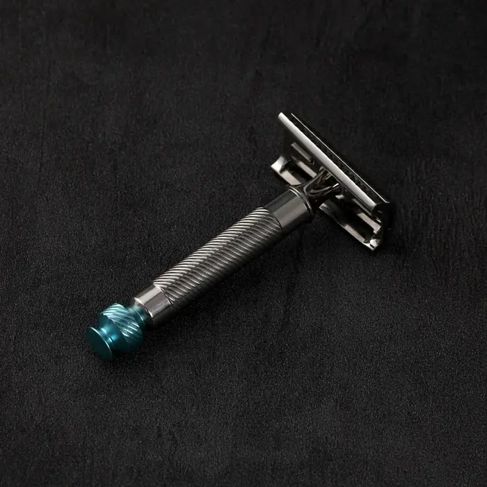 Yaqi Slant 37 acier inoxydable léger 1.00mm lame écart rasoir de sécurité pour hommes 73MM longueur