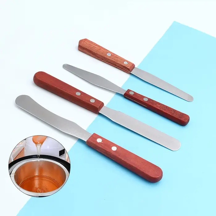 ★ ▲ Spatules en acier inoxydable pour l'épilation, applicateurs de cire pour la suppression des poils, faciles à manipuler, pour l'épilation à la cire