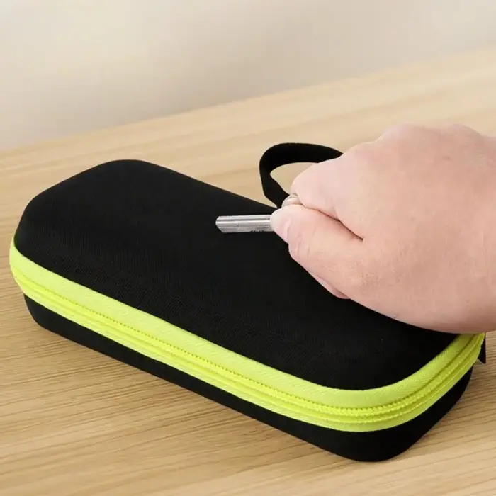 Étui de rangement pour rasoir anti-chute, résistant aux éclaboussures et à la poussière, sac de transport compact avec cordon pour la série Philips One Blade QP