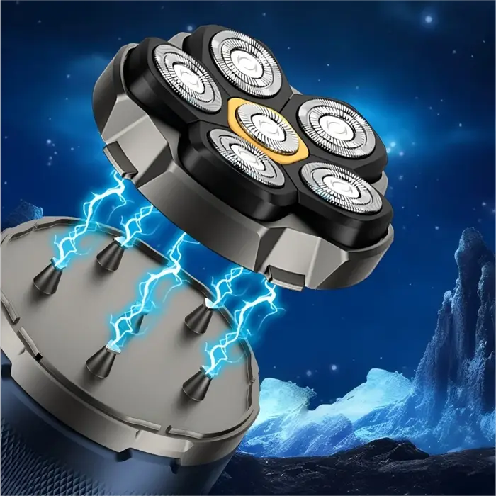 Rasoir électrique HOMEFISH pour hommes chauves