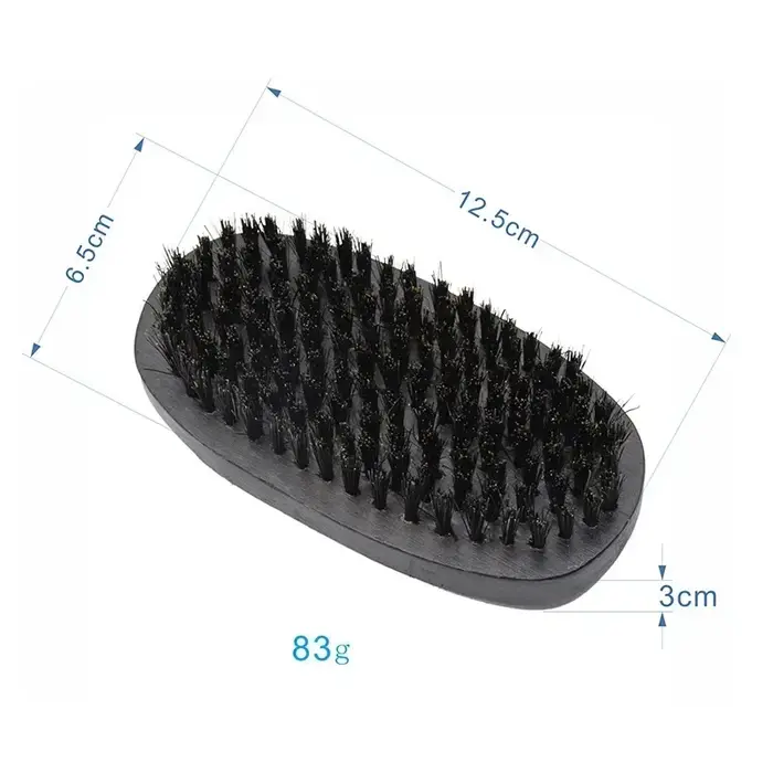 Brosse à barbe professionnelle en poils de sanglier pour hommes