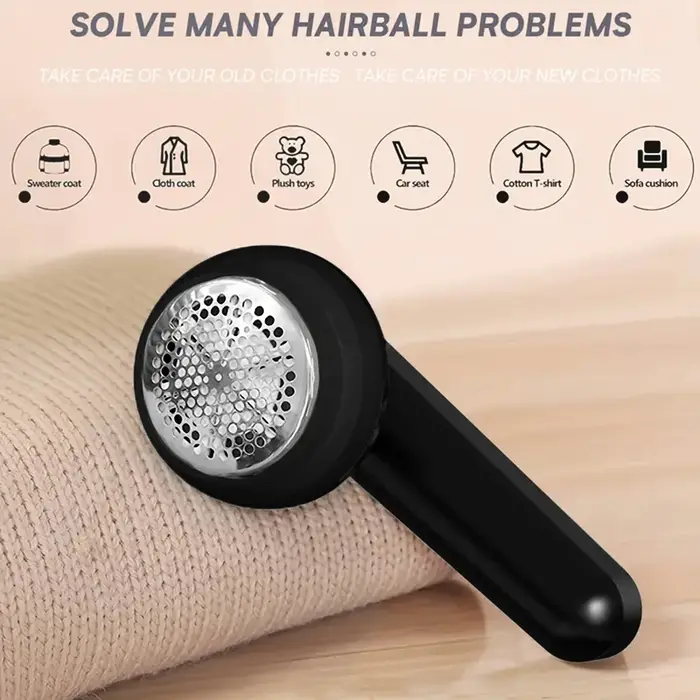 Éliminateur de bouloches rechargeable par USB - Rasoir anti-bouloches portable