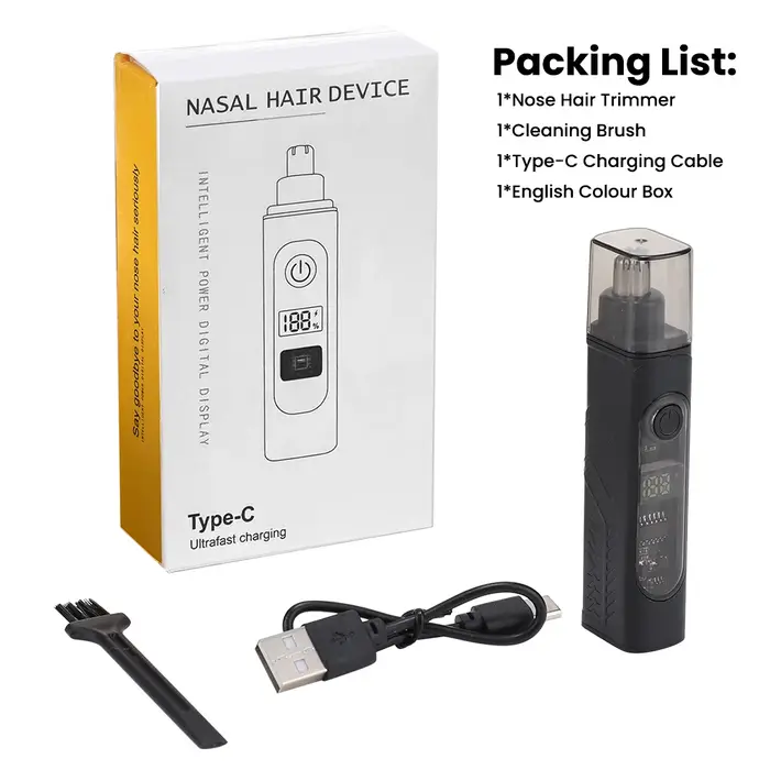 Mini tondeuse électrique pour le nez, Rechargeable, pour les oreilles et le nez, rasage, indolore, p